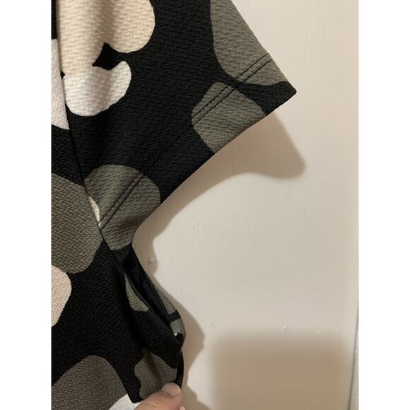 Fair Lady Stretch Sheath Black,Ivory Spot Polka Dot Dress Size 8 Vintage - Picture 3 of 12